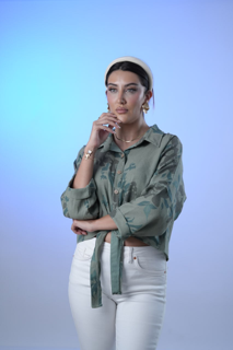 شومیز جلو گره کنفی